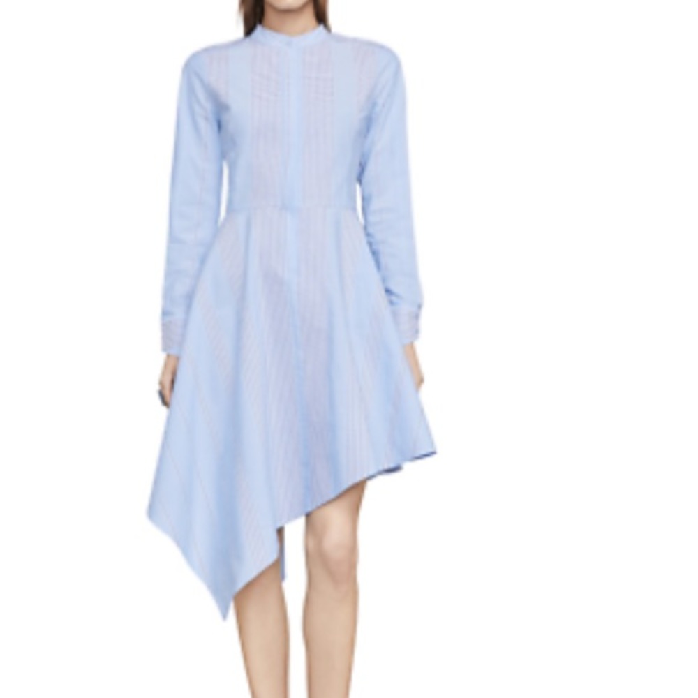 BCBG MAXAZRIA Rayanne Asymmetrical Shirt Dress XS